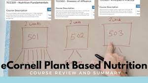 ecornell plant based nutrition course