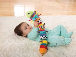 At 4 months they are just now old enough for the stand up toys like jumpers and exersaucers. What Are The Best Baby Toys For Ages 0 To 6 Months