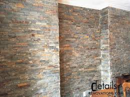 Faux finishing a wall using. Stone Feature Wall Details Renovations 100 Things 2 Do