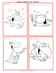 Print the outside of the valentines card. Valentine Card Design Colouring Printable Valentine Cards For Kids