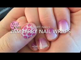 jamberry nail tutorial short nail