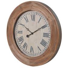 Large Round Wooden Clock Clocks For