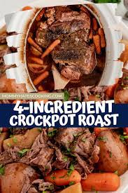 4 Ingredient Crock Pot Roast gambar png