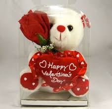 Help kids create a special place to put all that love with these cute valentine's day boxes. White Teddy Bear 6 Happy Valentine S Day With Clear Box Red Rose Ready 11 99 Picclick
