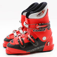 Details About Rossignol Comp J3 Youth Ski Boots Size 3 5 Mondo 21 5 Used