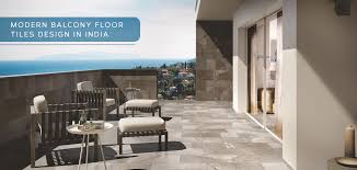 modern balcony floor tile designs in