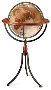 globe 39 inch high combo cherry wood iron