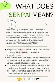 Senpai to english