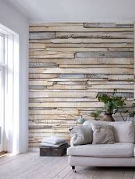 Wallpaper Whitewashed Wood Photo Wall
