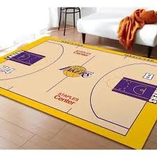 tapis lakers basketball imprimé pour