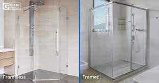 framed vs frameless glass shower doors