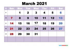Calendar creator holidays on this day months weekdays leap years. Free Printable March 2021 Calendar Word Free 2020 And 2021 Calendar Printable Monthly And Yearly