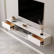 Free On 1800mm White Tv Stand