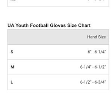 Under Armour Youth Football Gloves Size Youth Sm