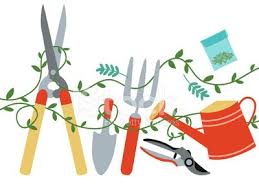Gardening Tools Design Element Stock