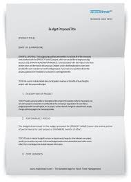 How to write a successful concept note for potential donors. Project Budget Proposal Template Sample Free Download Word Tracktime24