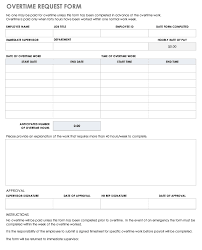 Job application forms are essential in the recruitment process of a company. Free Overtime Request Forms Smartsheet