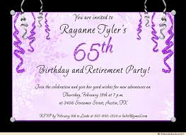 Retirement And Birthday Party Invitation Wording Rome