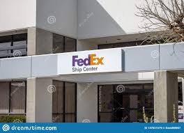 Fedex Ship Center Sign Editorial Stock Image Image Of Print