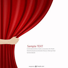 Red Curtain Template Vector Free Download