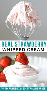how to make strawberry whipped cream