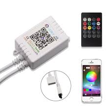 Us 5 49 30 Off Bluetooth Rgb Controller For Led Strip Dimmers 12v Brightness Music Led Light Controller With Ir Remote Control For Led Lamps In
