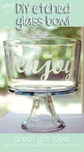 Diy Etched Glass Dessert Bowl