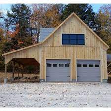 prefab two car garages custom barns