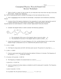 Worksheets are wave characteristics work name helpful equations, name date anatomy. Review Answers