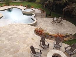 Stone Pool Deck Travertine Deck