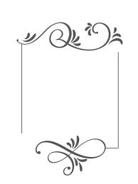 Calligraphy Decorative Hand Drawn Vintage Vector Frame And