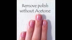 remove nail polish without acetone