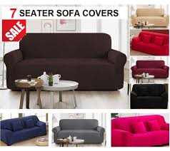 Elevate your leather sofa with two matching round bolsters to complete. Jersey Sofa Covers 5 7 Seater Designs Online Price In Pakistan Karachi Islamabad