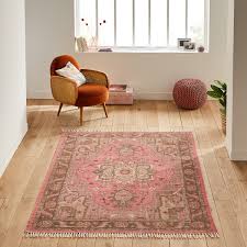 floris vine style cotton rug multi