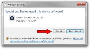 All drivers available for download have been scanned by antivirus program. Download And Install Sharp Sharp Mx M160 Driver Id 1297983