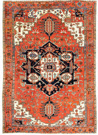 antique persian heriz serapi rug circa