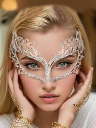 accessory luxury rhinestone eye mask