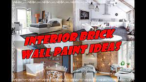 Even if painting the interior brick wall is not difficult, it can be tiresome. Interior Brick Wall Paint Ideas For Living Room Walls Youtube