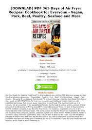 365 days of air fryer recipes cookbook