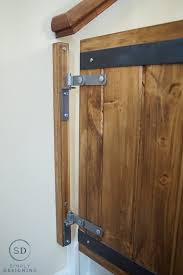 I diyed myself some invisible gate latches 10 years ago and those invisible, magnetic gate latches are still working perfectly. How To Make A Custom Diy Baby Gate With An Industrial Style