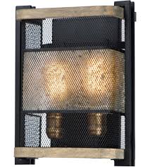 Maxim 27562bkbwab Boundry 2 Light Black And Barn Wood And Antique Brass Wall Sconce Wall Light