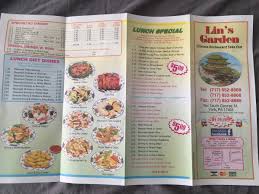 menu at lin s garden restaurant york