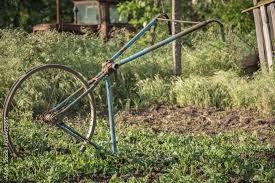 Old Bicycle Garden Tools