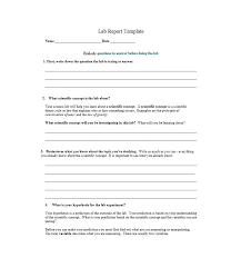 40 Lab Report Templates Format Examples Template Lab
