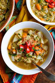 peruvian quinoa soup eat well enjoy life