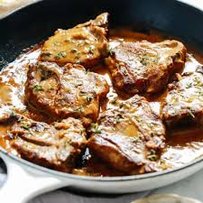 lamb chops with creamy mustard sauce