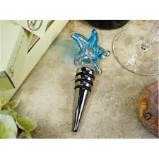 Glass Bottle Stopper With Starfish