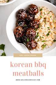 Korean BBQ Meatballs Recipe | Girl Versus Dough