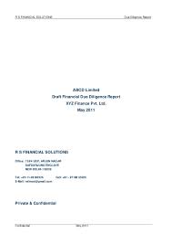 0 Sample Financial Due Diligence Report Vk