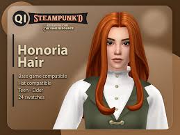 sims resource steunked honoria hair